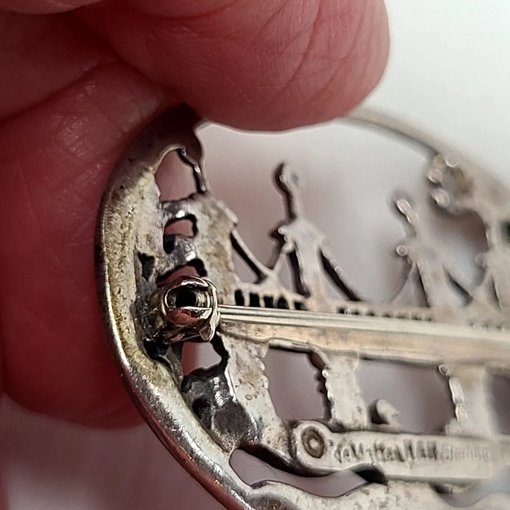 DeMatteo Vintage Sterling Silver Brooch